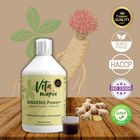 Ginseng Power+ Liquid (Panax & Sibirischer) - 500ml