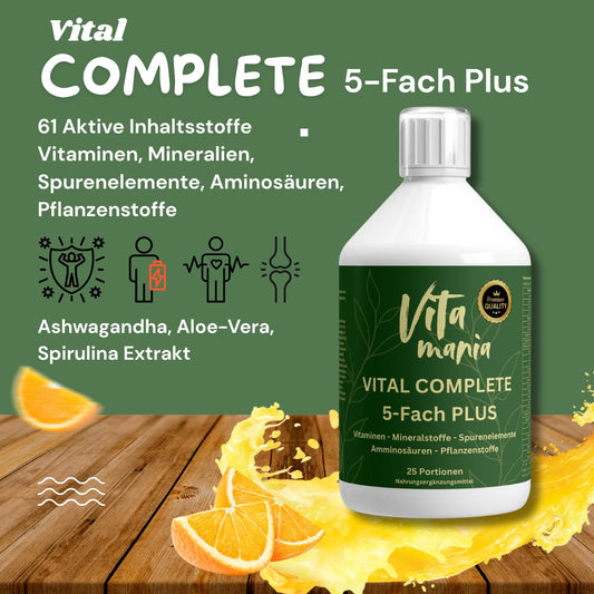 Vital COMPLETE 5-Fach Plus - Liquid Shot - 500ml