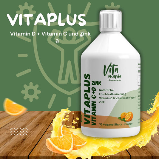 Vitaplus Shots con Vitamina C+D+Zinco - Liquido - 500ml