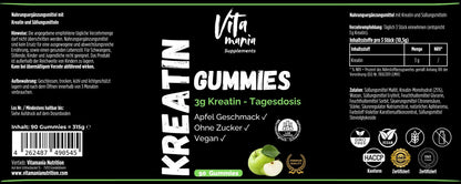 Creatina Gummy - 90 pezzi - Vegano