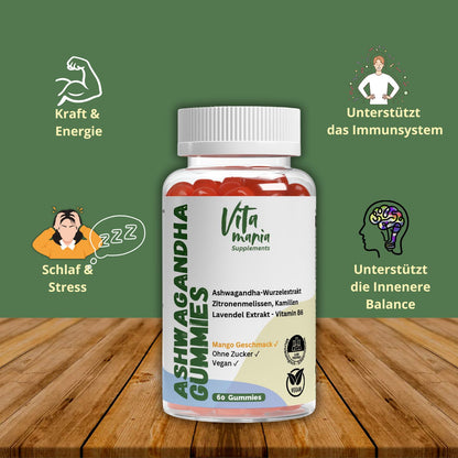 Vital Gummies Ashwagandha + Vitamina B6 - 60 Pezzi - Vegano