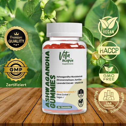 Vital Gummies Ashwagandha + Vitamina B6 - 60 Pezzi - Vegano