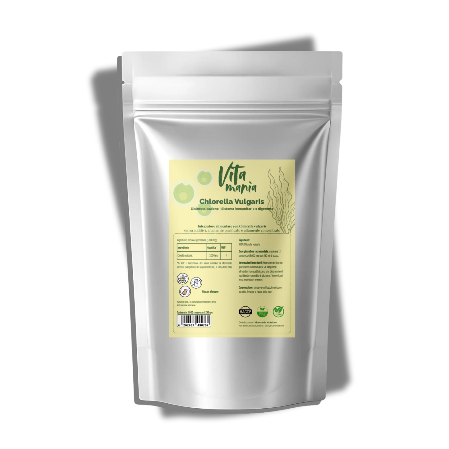 Chlorella Vulgaris - 1000 compresse