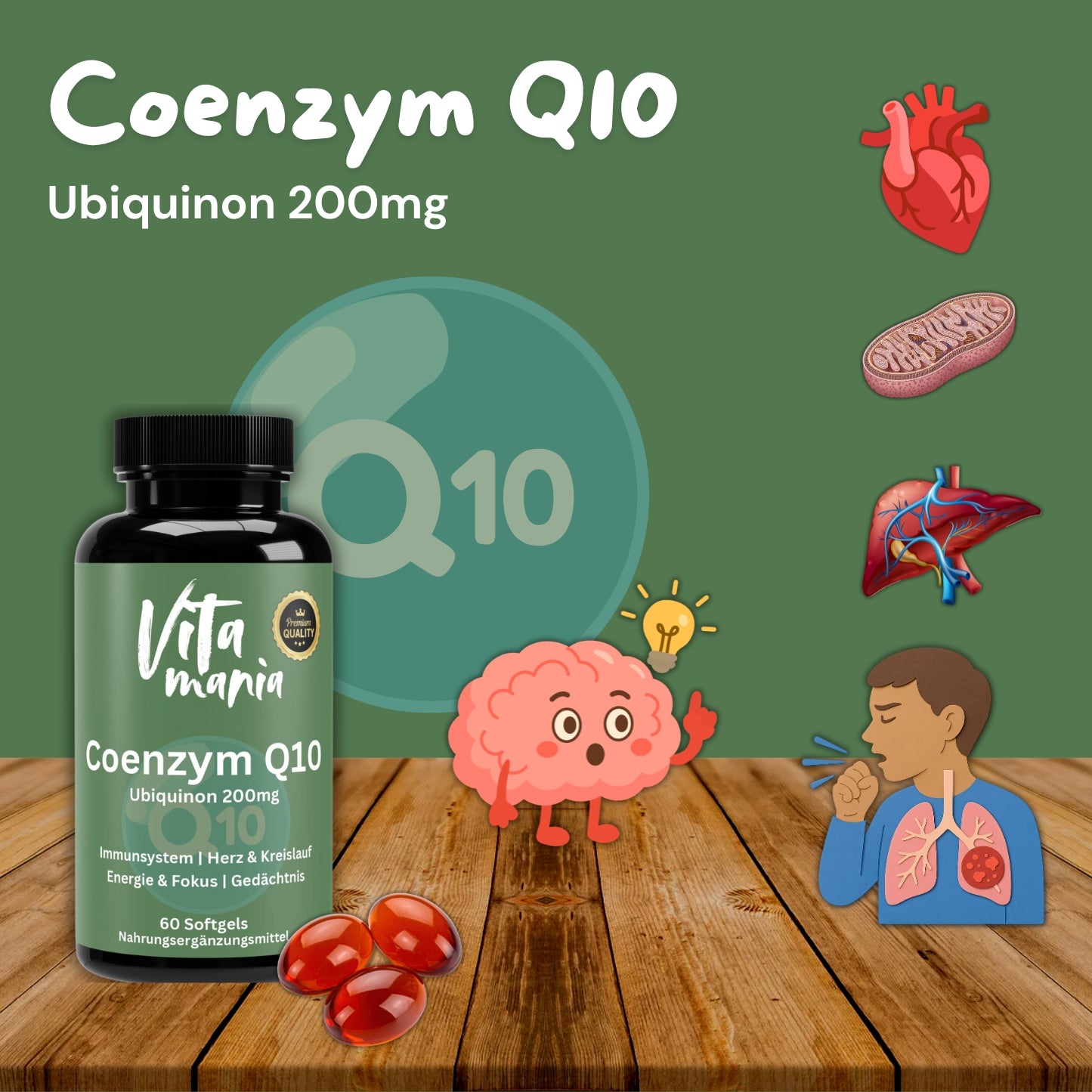 Coenzym Q10 200mg - 60 Softgel