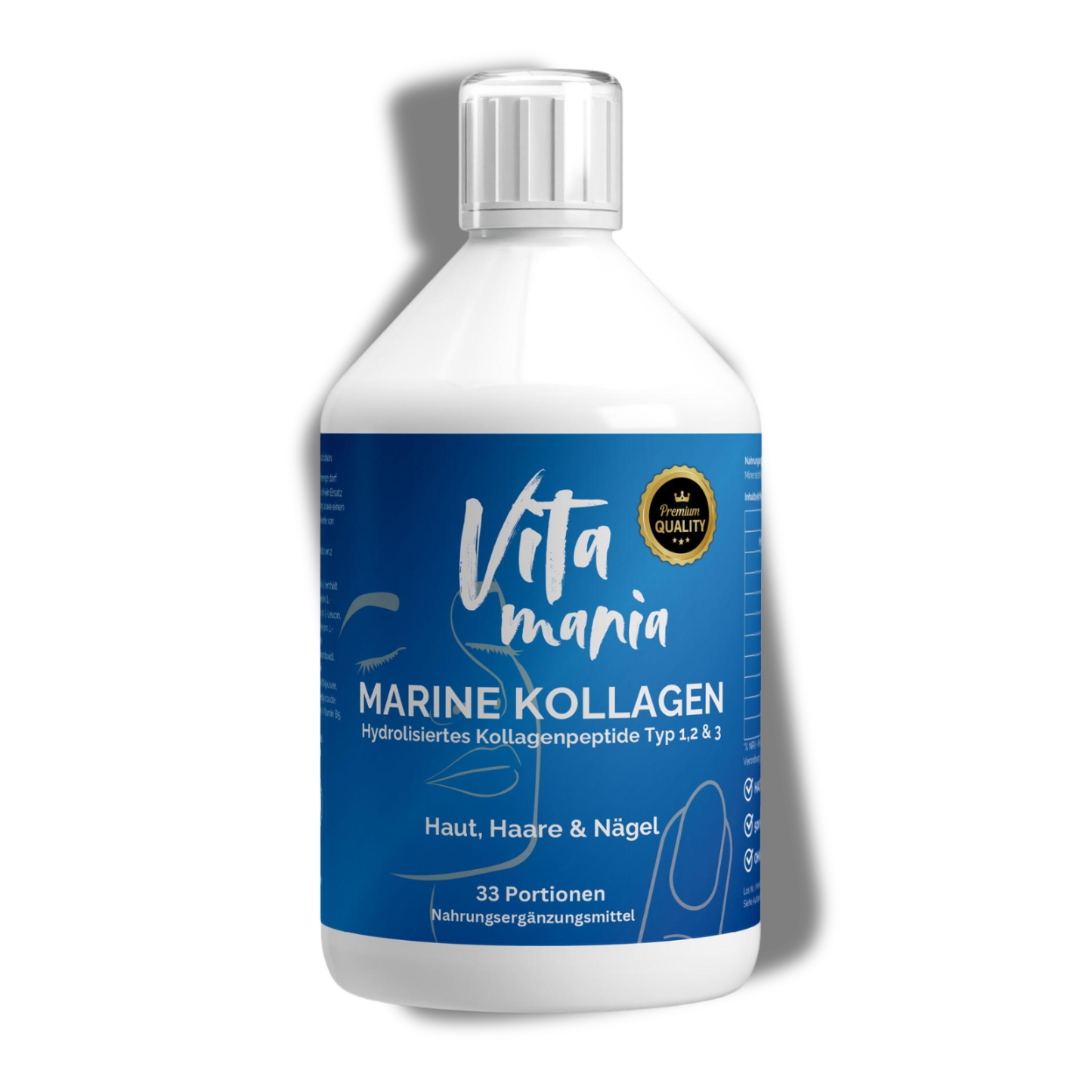 Premium Marine Kollagen (1500 DA) - 500ml