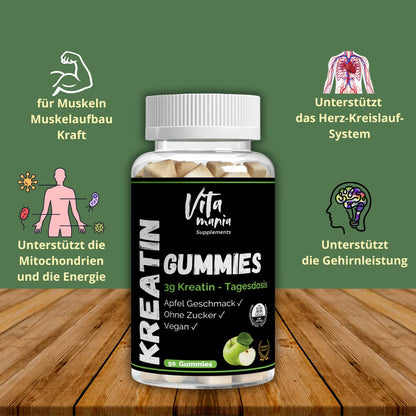 Creatina Gummy - 90 pezzi - Vegano
