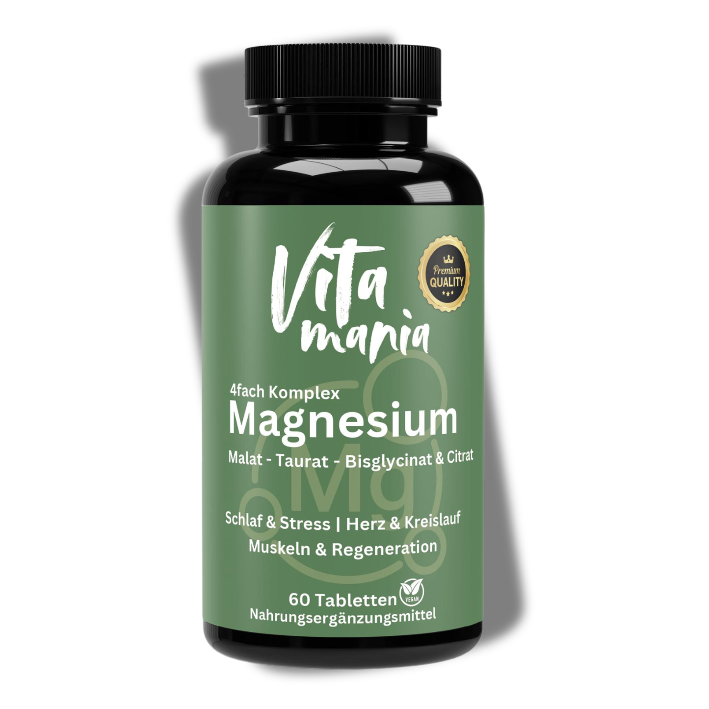 Magnesium Komplex 4fach - 60 vegane Tabletten