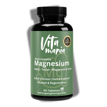 Magnesium Komplex 4fach - 60 vegane Tabletten