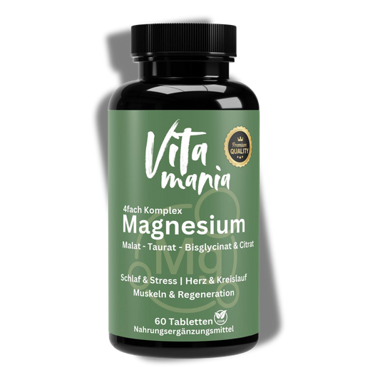 Magnesium Komplex 4fach - 60 vegane Tabletten