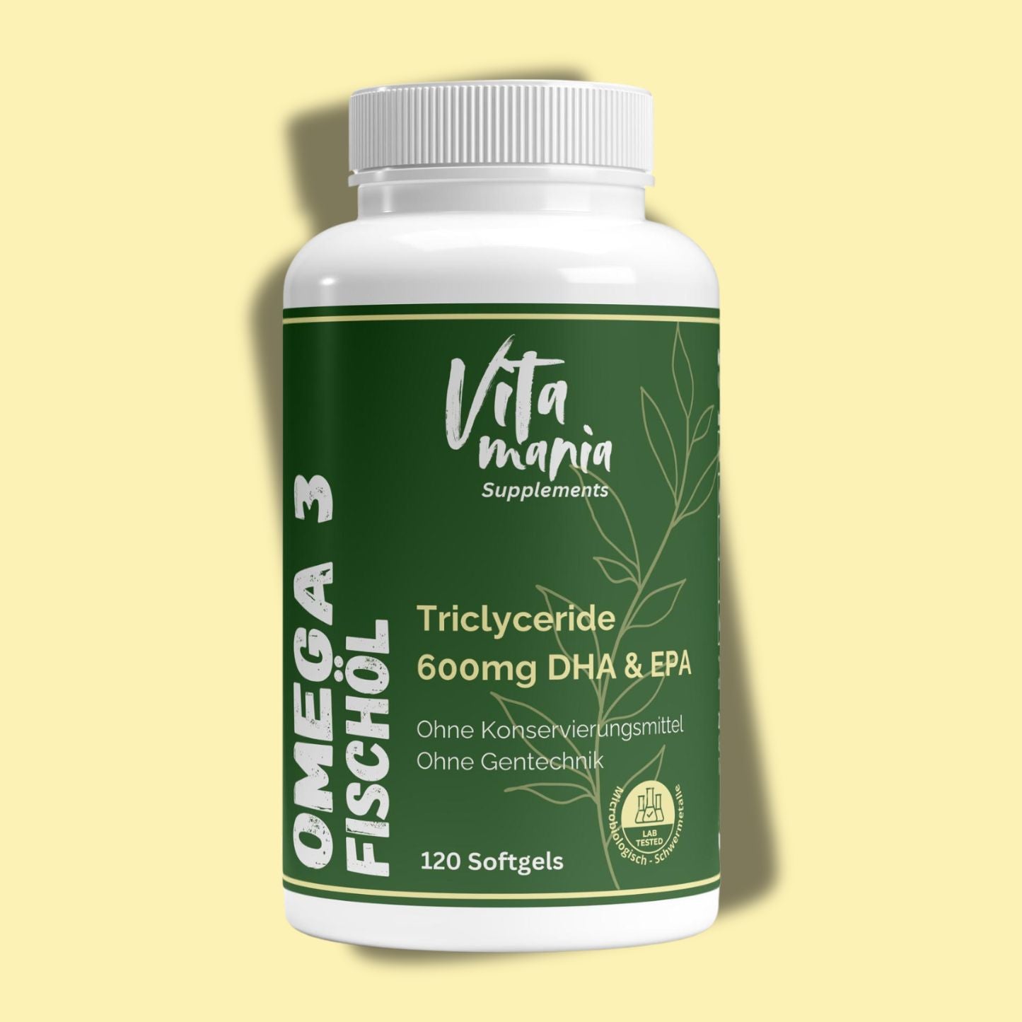 Premium Omega-3 Triglyceride 18/12 (Halal Gelatine) - 120 Softgels