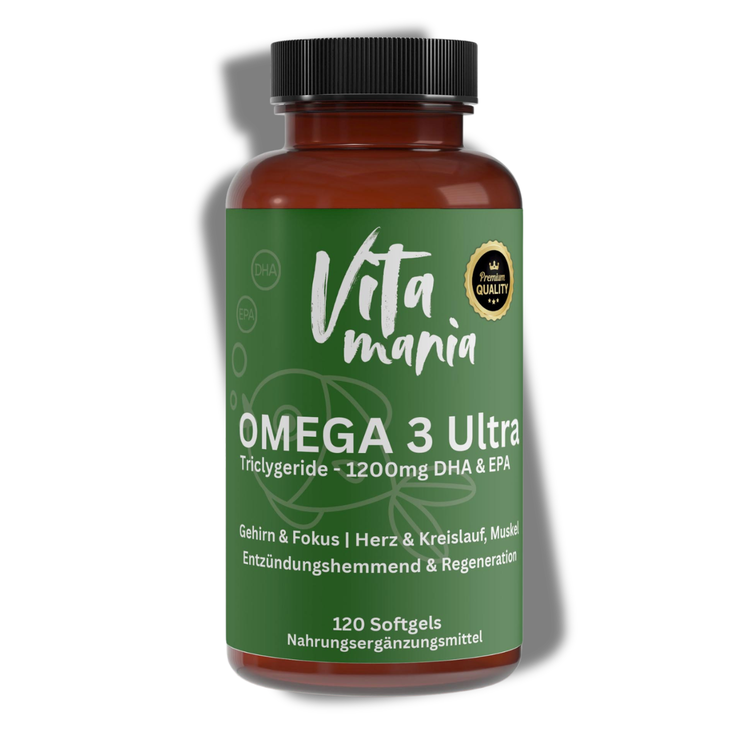 Omega 3 Ultra - Triglyceride 35/25 - (Halal Gelatine) 120 Softgels