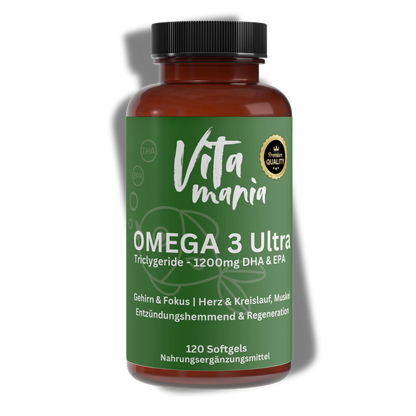 Omega 3 Ultra - Triglyceride 35/25 - (Halal Gelatine) 120 Softgels