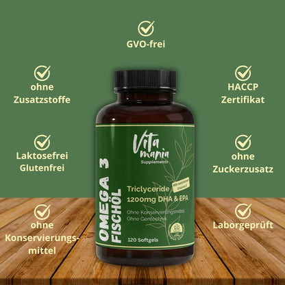 Premium Omega-3 Triglyceride 35/25 (Halal Gelatine) - 120 Softgels
