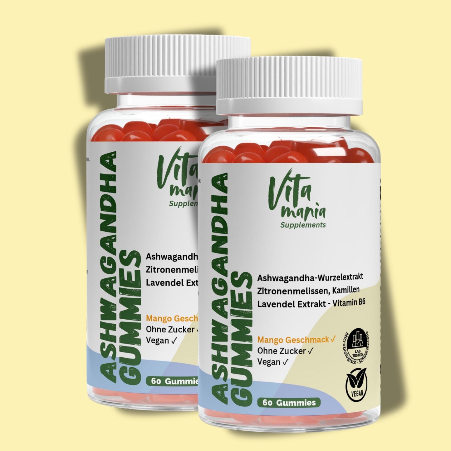 Vital Gummies Ashwagandha + Vitamina B6 - 60 Pezzi - Vegano