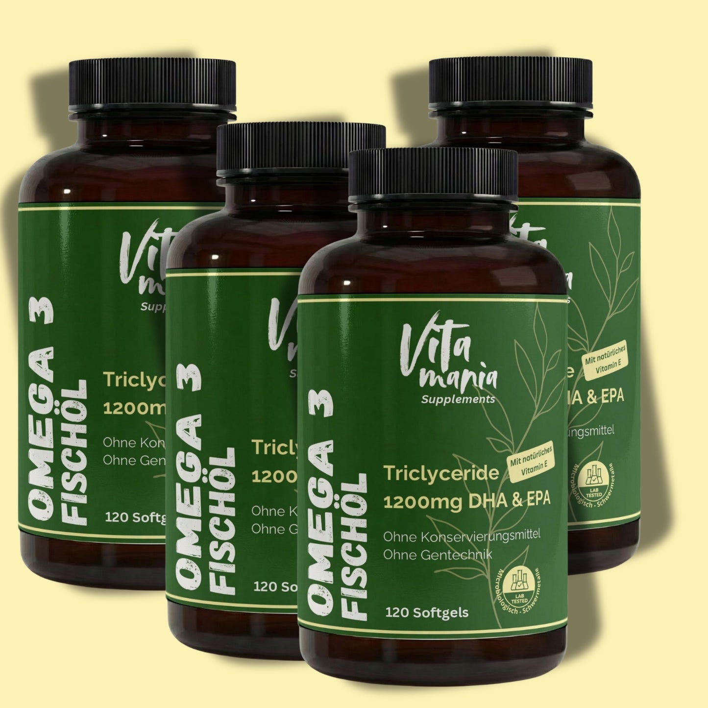 Premium Omega-3 Triglyceride 35/25 (Halal Gelatine) - 120 Softgels