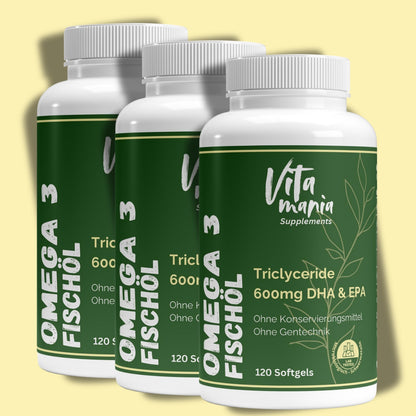 Premium Omega-3 Triglyceride 18/12 (Halal Gelatine) - 120 Softgels