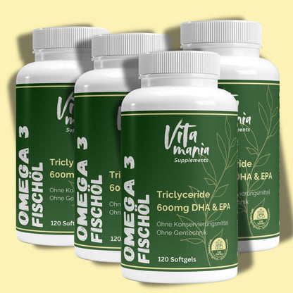 Premium Omega-3 Triglyceride 18/12 (Halal Gelatine) - 120 Softgels
