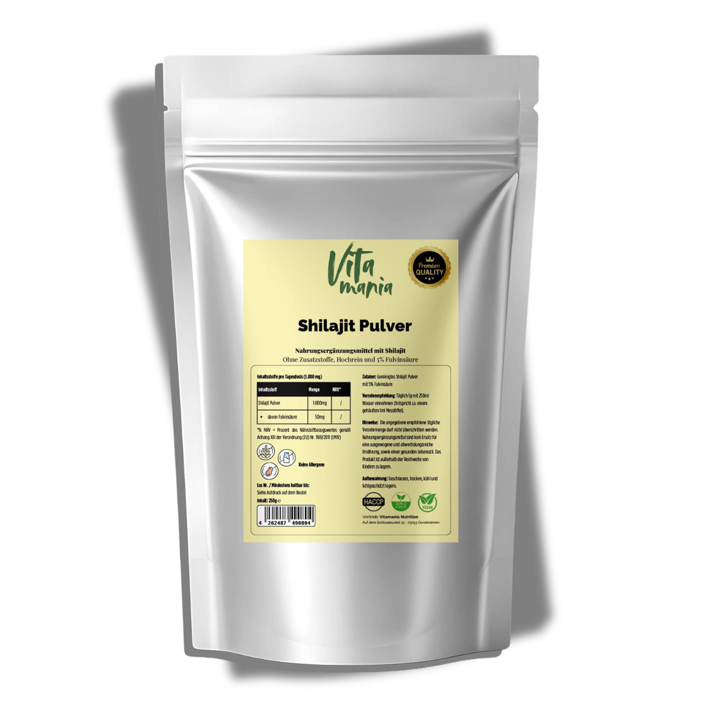 Polvere di Shilajit - Acido fulvico al 5% - 250 g