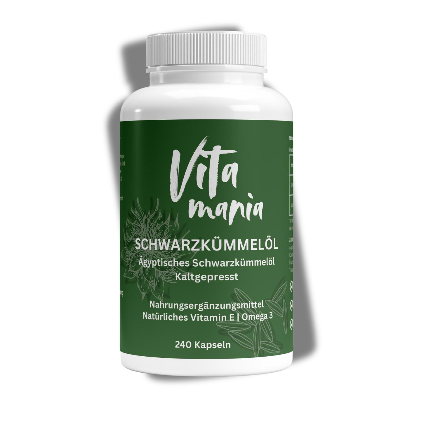 Olio di semi neri egiziani 1000 - 240 capsule molli vegane