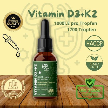 Immun Power-Set - Premium Vitamin D3+K2/MK7, Vit. C+Magnesium