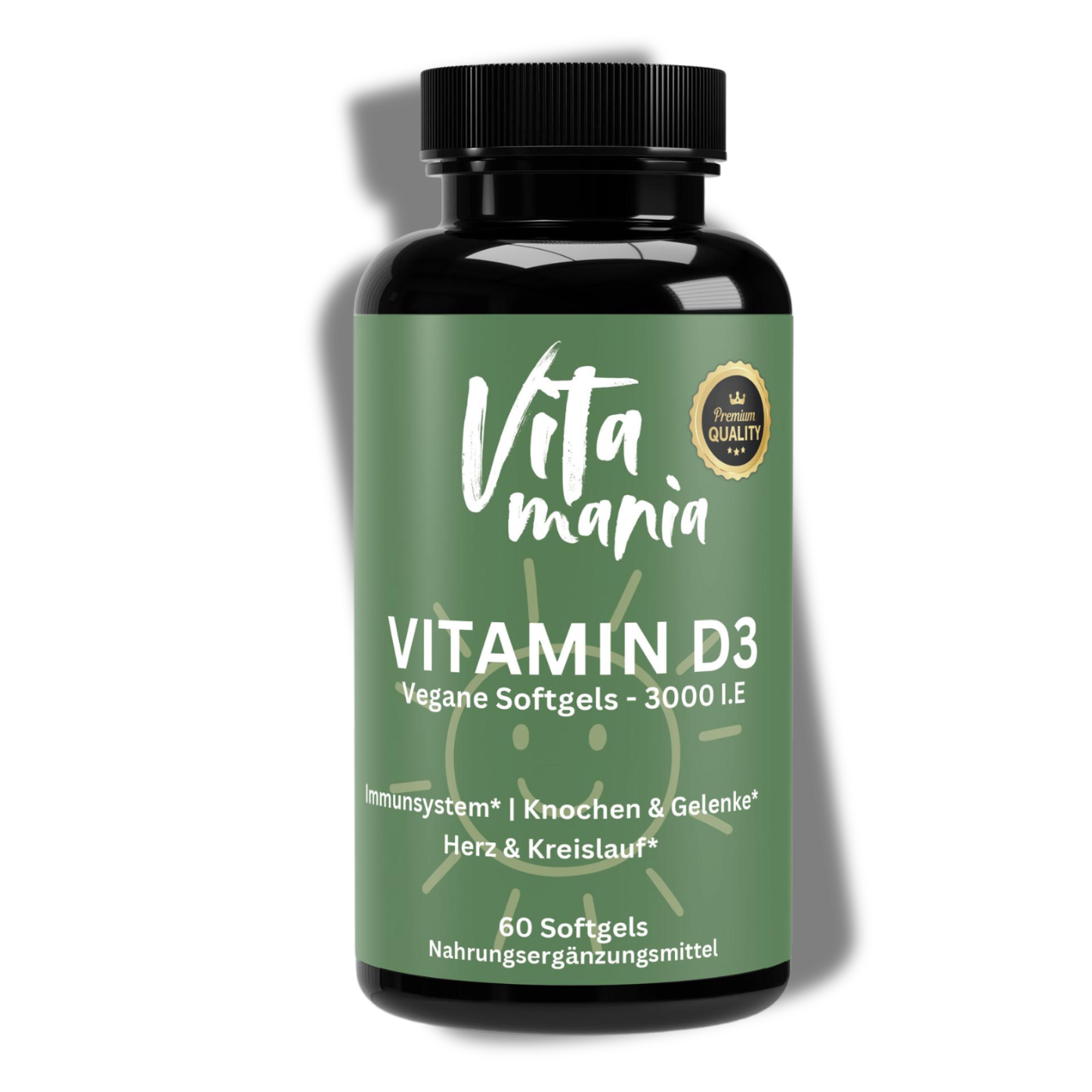 Vitamin D3 3.000 I.E - 60 vegane Softgels
