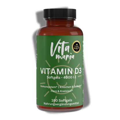 Vitamin D3 4.000 I.E - 180 Softgels