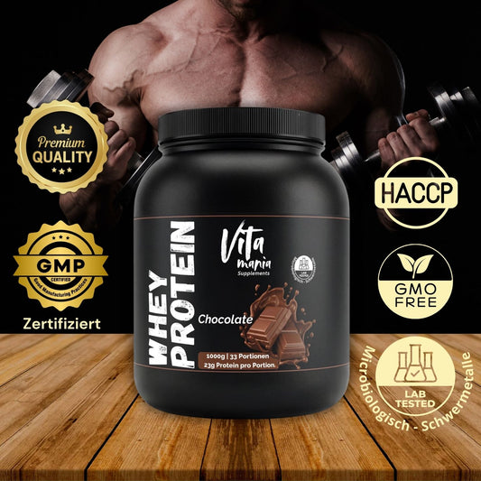Proteine del siero del latte Premium Cioccolato - 1.000g